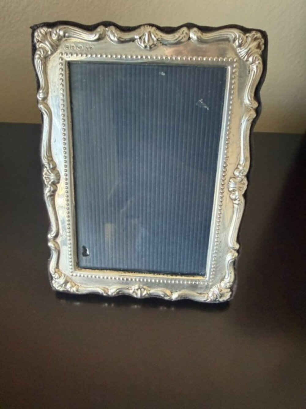 vintage sterling silver picture frame 6x4